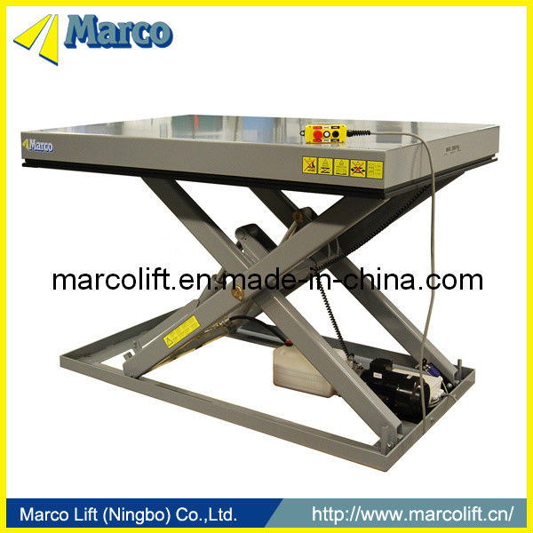 2-3 ตัน Marco Single Scissor Lift Table พร้อม CE ยอมรับการใช้งานหนักและการออกแบบที่ยั่งยืน
