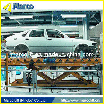 โต๊ะยกเลื่อยคู่ Marco ที่ตั้งสําหรับสายการผลิตรถยนต์ในภาครถยนต์
