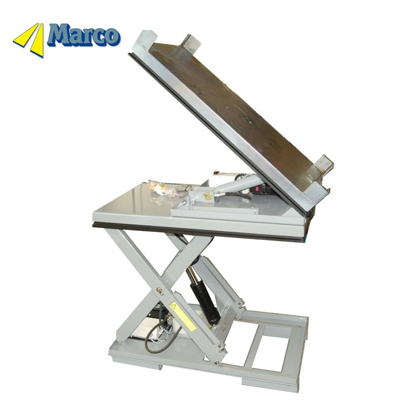มาร์โก Customsized 40 องศาอ้าง Pallet ไฮดรอลิก Scissor Lift โต๊ะโกดังเครน