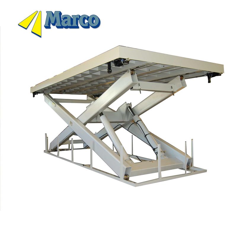 มาร์โกขนาดพิเศษ ไฮดรอลิก Scissor Lift Platform Lift Stroke 5000 มิลลิเมตร ปิดความสูง 1100 มิลลิเมตร
