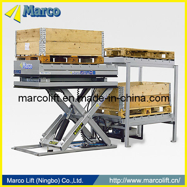 Marco Pallet Handler Scissor Lift Table with CE Approved Weight Level ขับเคลื่อนที่โดยไม่ขยับ