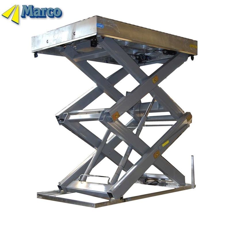 900 มม ใกล้ความสูง มาร์โกตั้ง ไฮดรอลิก Scissor Lift ระเบียงทํางานสําหรับที่ตั้ง