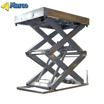 900 มม ใกล้ความสูง มาร์โกตั้ง ไฮดรอลิก Scissor Lift ระเบียงทํางานสําหรับที่ตั้ง